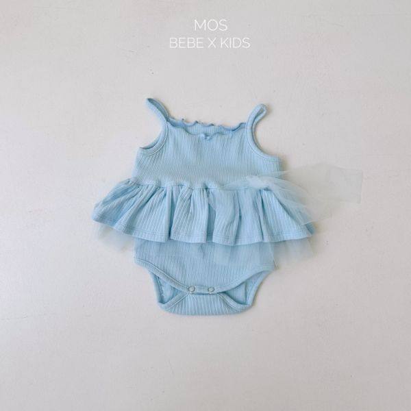 現貨 Bebe-卷邊層次舞裙包屁衣 姊妹裝 