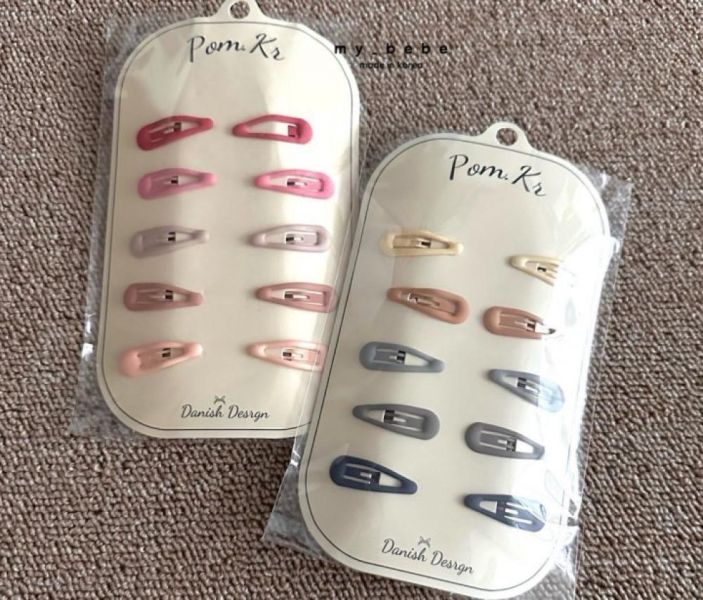 馬卡龍色滴答夾髮夾 10入 