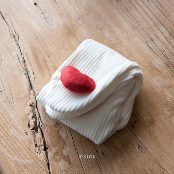 立體小熊愛心寶寶踩腳褲 