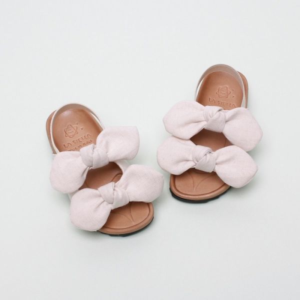 夏日大緞帶涼鞋 