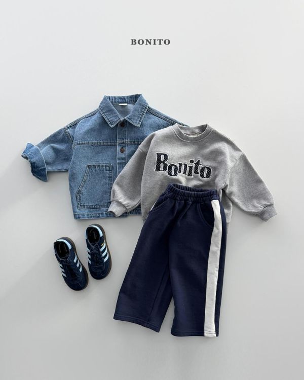 親子裝系列 品牌春款長袖上衣大學T Bonito,韓國親子裝