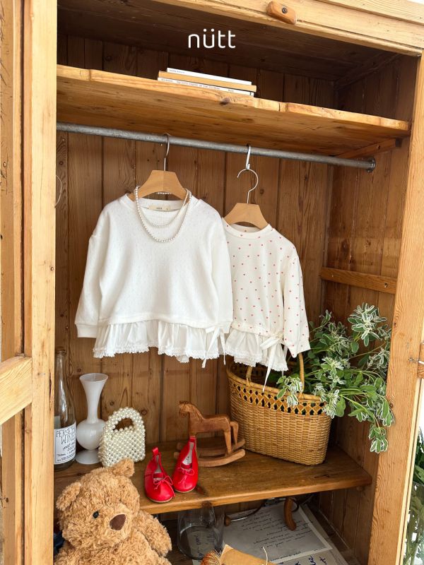 蕾絲下擺氣質長袖上衣 