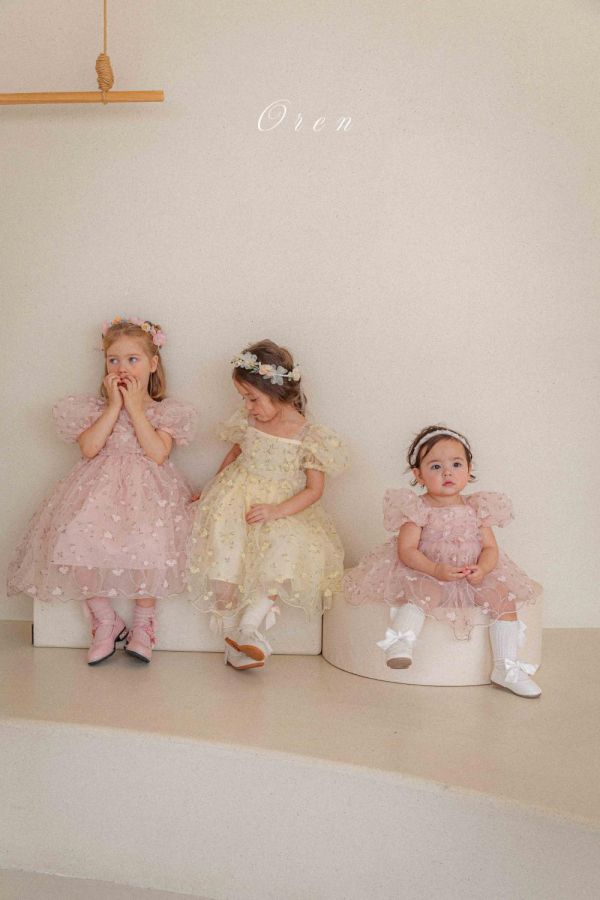 生日派對推薦 童話公主玫瑰刺繡質感紗裙 