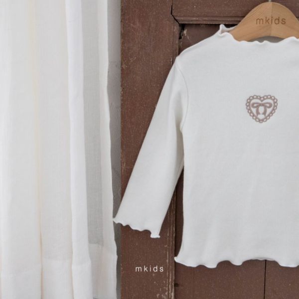 蝴蝶結木耳邊立領長袖上衣 內搭 