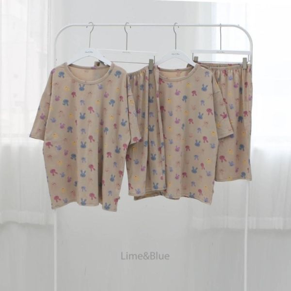 韓國LIME&BLUE大人款小兔兔居家服 親子睡衣,