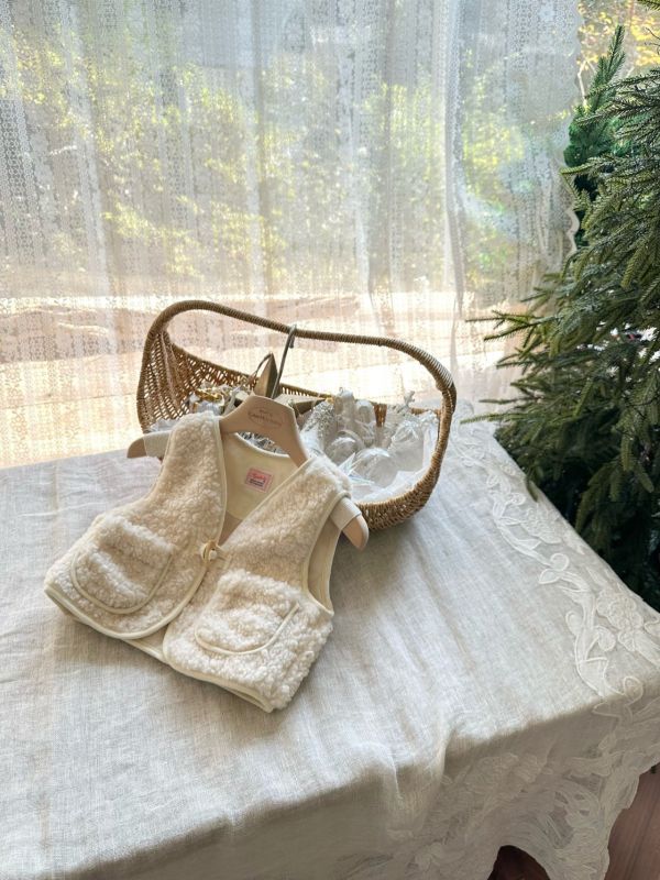 熊寶寶暖呼呼口袋背心 