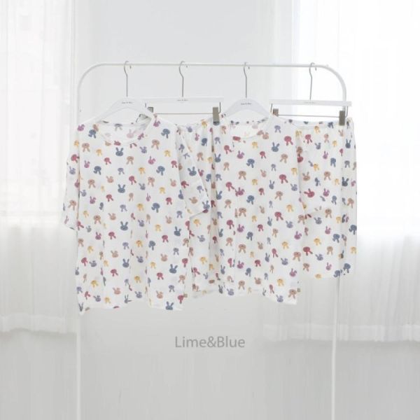 韓國LIME&BLUE大人款小兔兔居家服 親子睡衣,