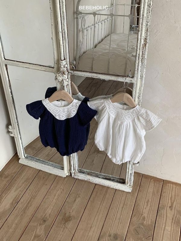 波林小清新幾何連身裝 Bebe holic Korea,韓國童裝,韓國Bebe holic,奶茶系寶寶,女寶穿搭