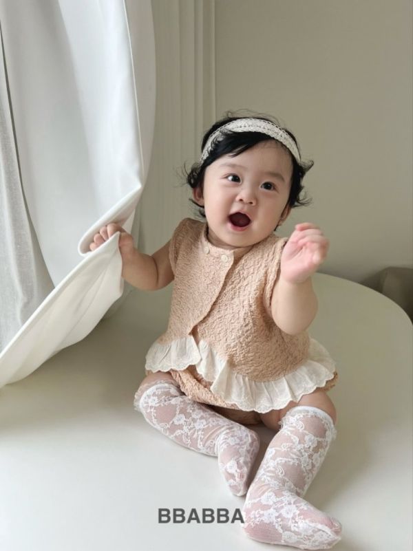 氣質女寶兩穿背心＋短褲套裝 姊妹裝 