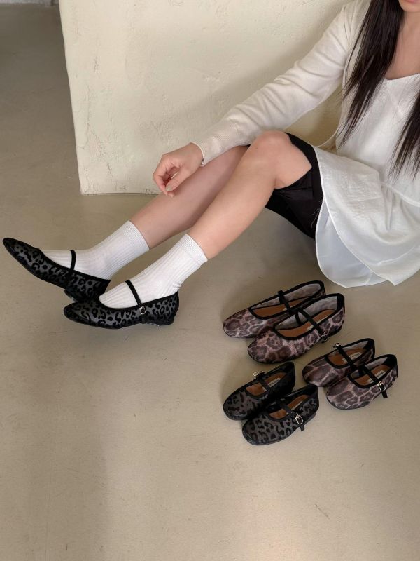 親子系列 法式透膚網紗瑪麗珍鞋 