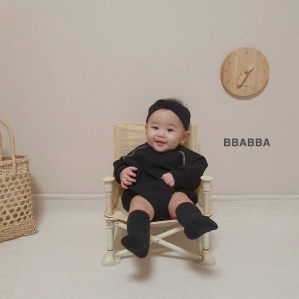 版型很好看的親子長袖落肩大學T BBABBA Korea,童裝,韓國童裝