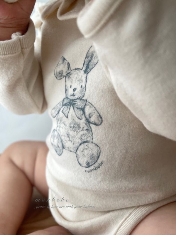 Emma邦尼兔長袖 Monbebe Korea,Monbebe,韓國Monbebe,童裝,韓國代購,韓國新生兒服飾推薦