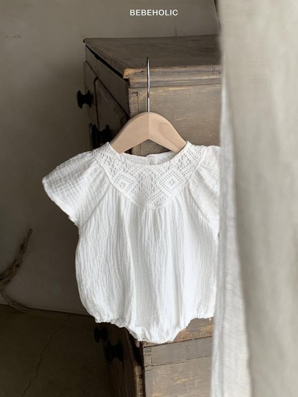 波林小清新幾何連身裝 Bebe holic Korea,韓國童裝,韓國Bebe holic,奶茶系寶寶,女寶穿搭