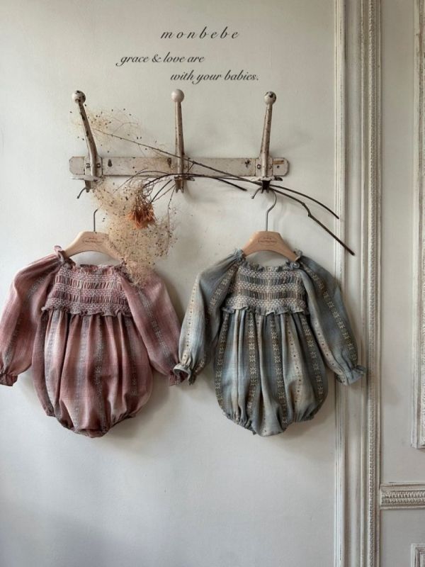 秋天的日落 親子系列寶寶包屁款 monbebe korea,韓國童裝,Monbebe,韓國Monbebe童裝