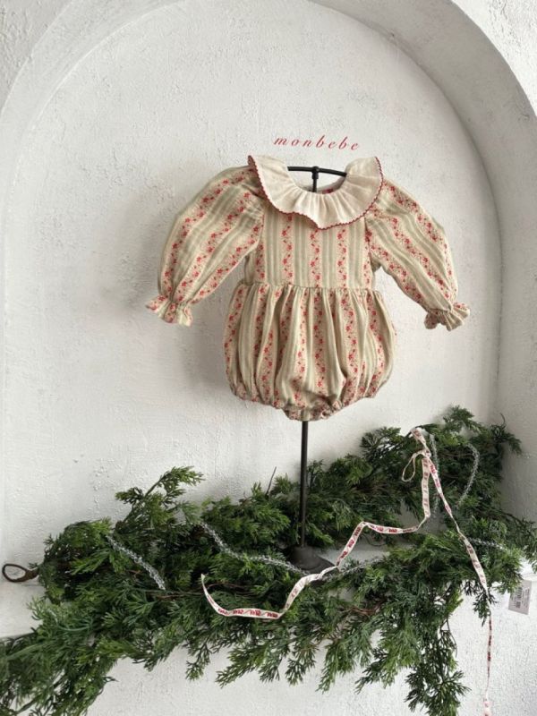 女寶款 南法田園風碎花紋理連身衣 姊妹裝 