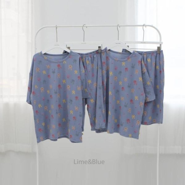韓國LIME&BLUE大人款小兔兔居家服 親子睡衣,