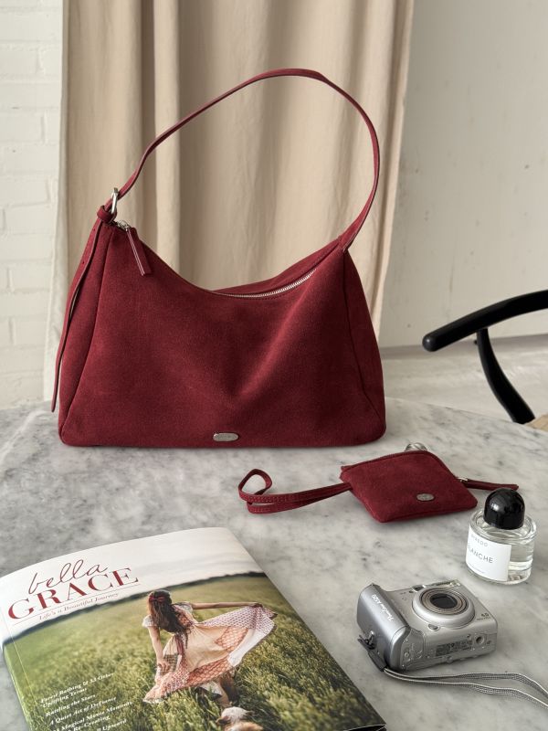 Arden Bag 單肩牛皮絨面革(附小包) 