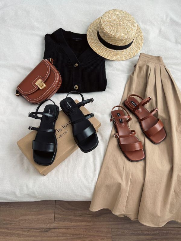 夏季新款 一字帶涼鞋 韓國女鞋代購,東大門,sketch in love korea