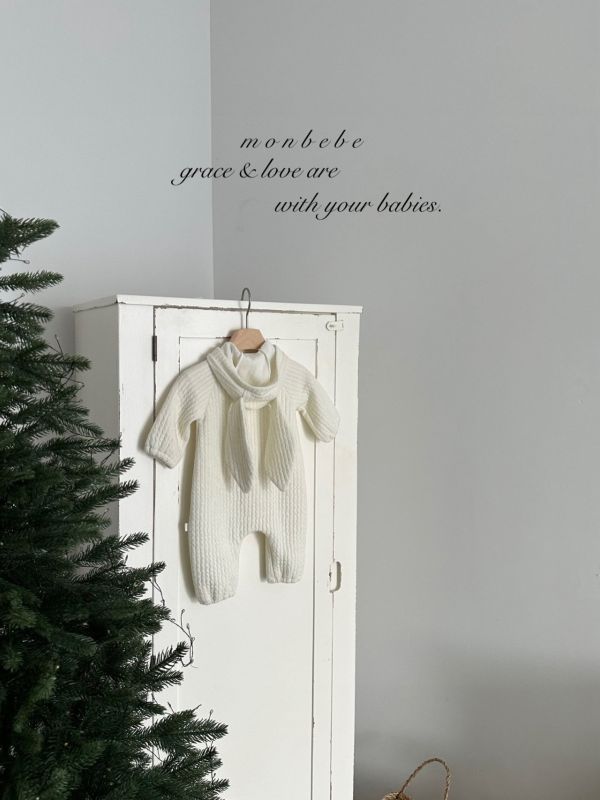 邦尼兔連身針織排扣兔裝 Monbebe Korea,monbebe