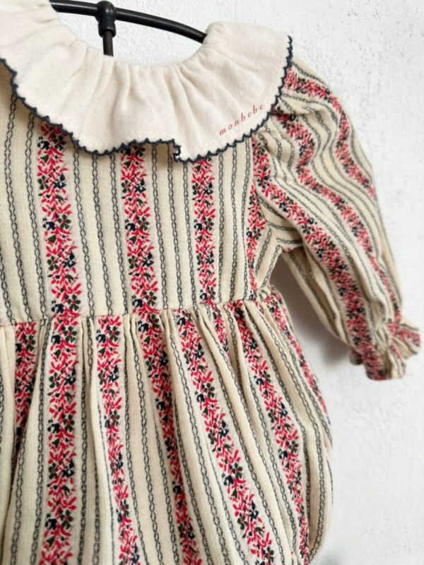 小童款 南法田園風碎花紋理洋裝 姊妹裝 