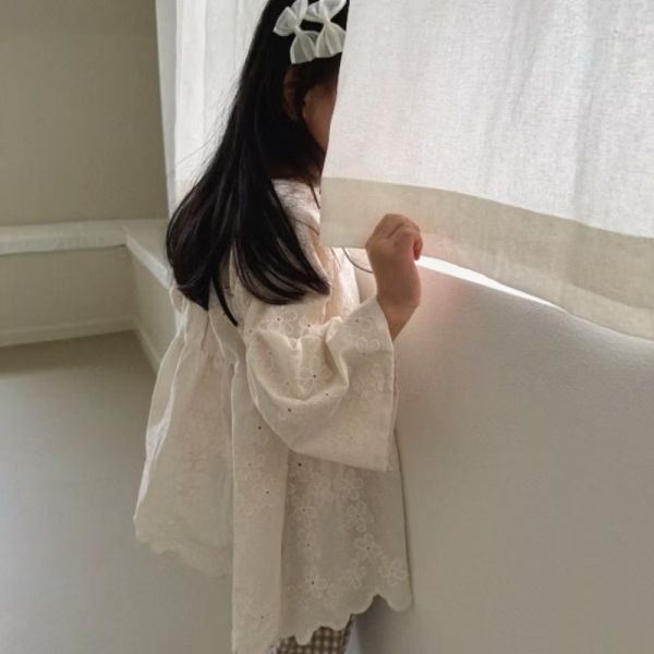 現貨 ᴀᴏsᴛᴀ 蕾絲寬袖襯衣 氣質小童春裝 laurababy