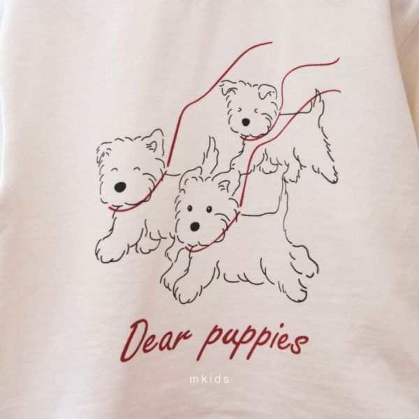 Puppy童趣印花長袖上衣 