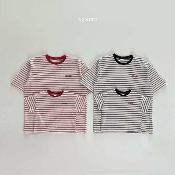 親子系列 Bonito條紋圓領T 