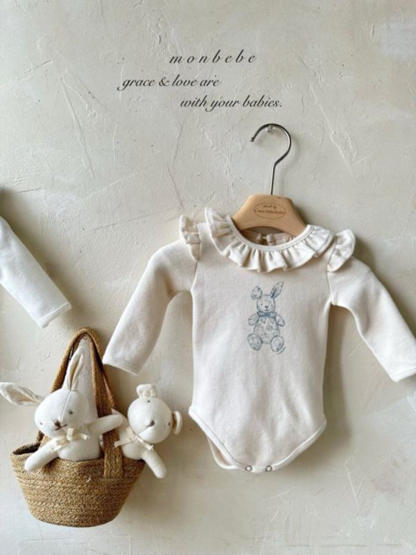 Emma邦尼兔長袖 Monbebe Korea,Monbebe,韓國Monbebe,童裝,韓國代購,韓國新生兒服飾推薦