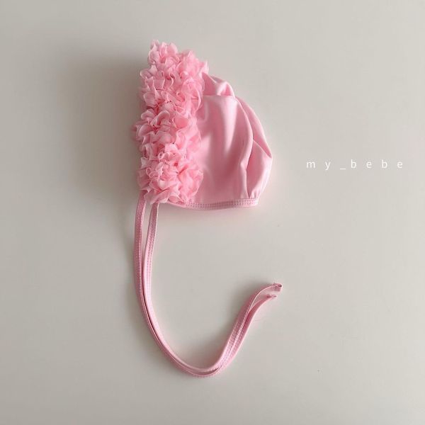 夏日朵朵花超可愛綁繩泳帽 