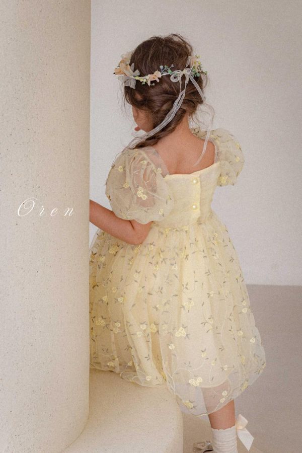 生日派對推薦 童話公主玫瑰刺繡質感紗裙 