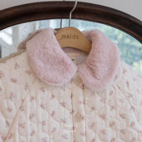 暖呼呼愛心壓紋 寶寶連身衣 