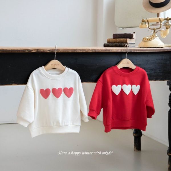 心心念念長袖上衣 愛心上衣,姊妹裝,韓國童裝,laurababy