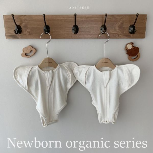 韓國有機棉防驚嚇新生兒包巾 半身包巾 