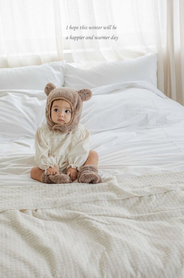 溫柔絲絨法式包屁衣 