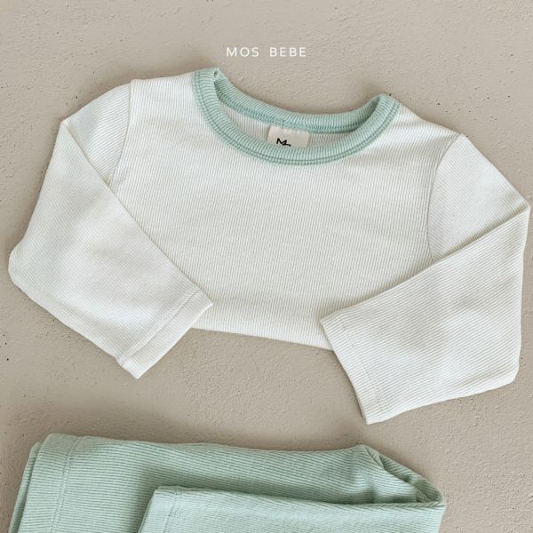 柔和的顏色居家服套裝 mosbebe korea,韓國童裝,童裝推薦