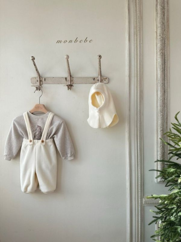 寶寶坑條連帽脖圍 