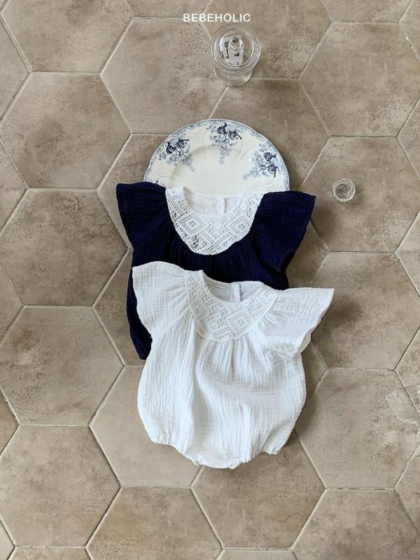 波林小清新幾何連身裝 Bebe holic Korea,韓國童裝,韓國Bebe holic,奶茶系寶寶,女寶穿搭