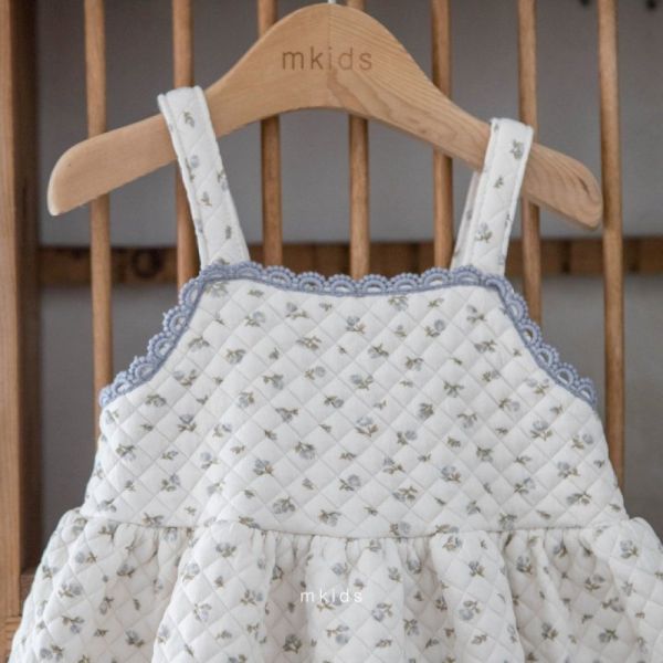 暖暖菱格紋背心裙 