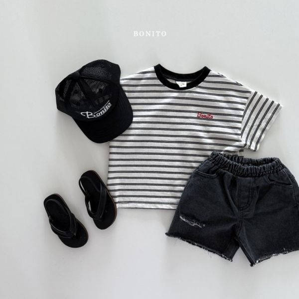 親子系列 Bonito條紋圓領T 