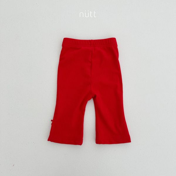 直紋蝴蝶結設計喇叭褲 