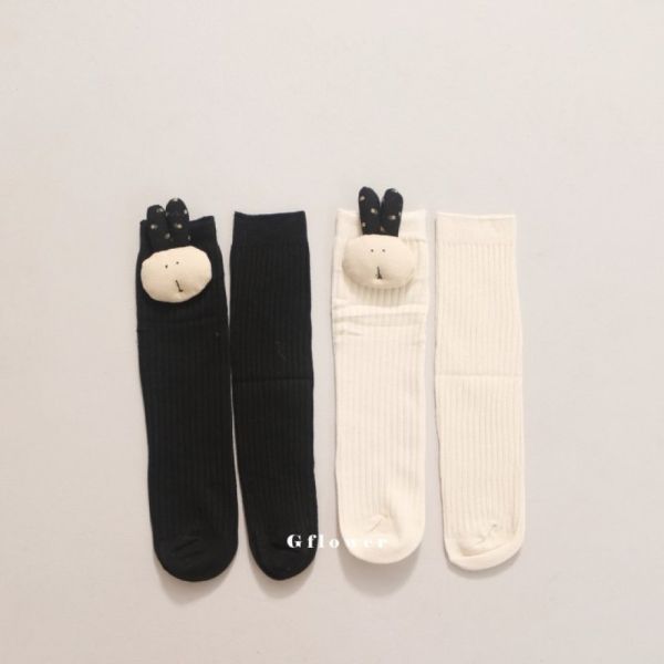 小兔子立體及膝襪 (一組兩入) 