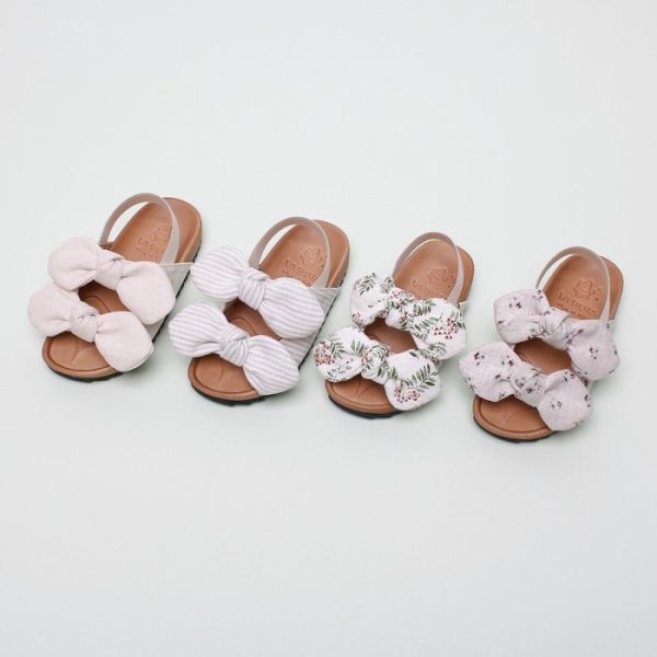 夏日大緞帶涼鞋 