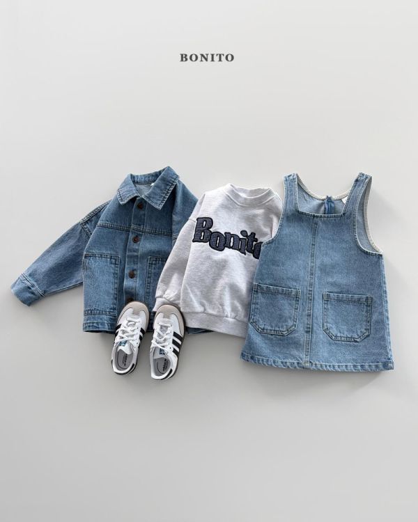 親子裝系列 品牌春款長袖上衣大學T Bonito,韓國親子裝