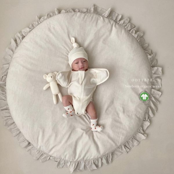韓國有機棉防驚嚇新生兒包巾 半身包巾 