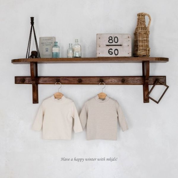 基礎半高領長袖上衣 