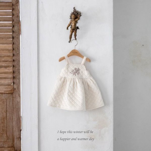 暖暖菱格紋背心裙 