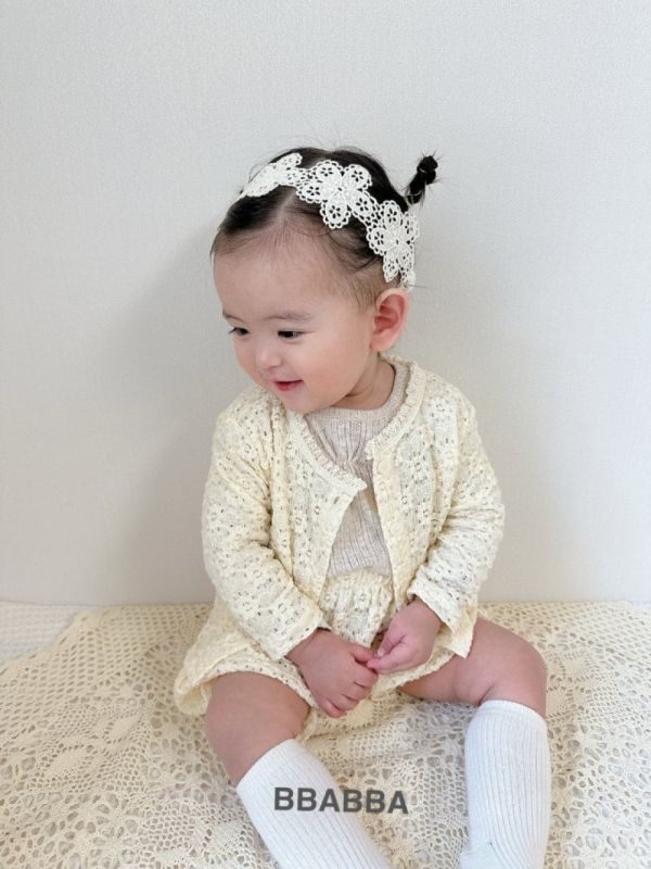 花花編織小外套 姊妹裝 