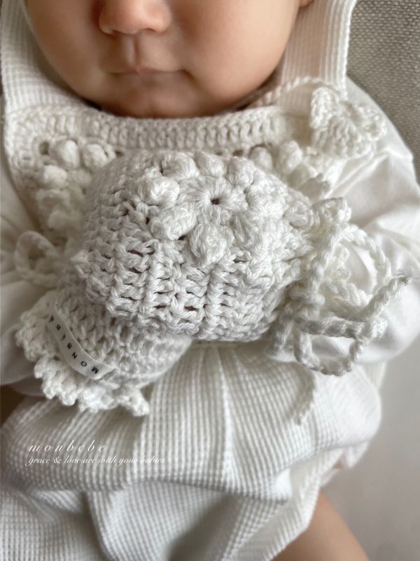 手鉤蕾絲小花手套/襪套 Free(~6m) 