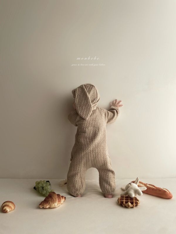 邦尼兔連身針織排扣兔裝 Monbebe Korea,monbebe