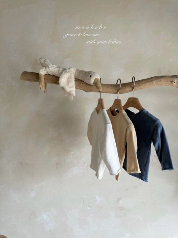 純色簡約長袖上衣 